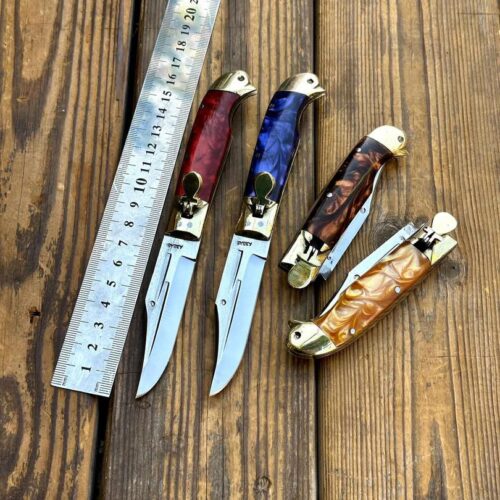 چاقوی جیبی ضامن فشاری عباس استیل